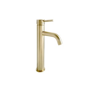 Bloom Brushed Brass Extended Basin Mixer 